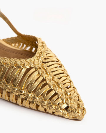 Zapato dorado Luz