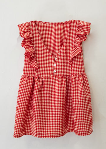 Blusa vichy rojo Jerez