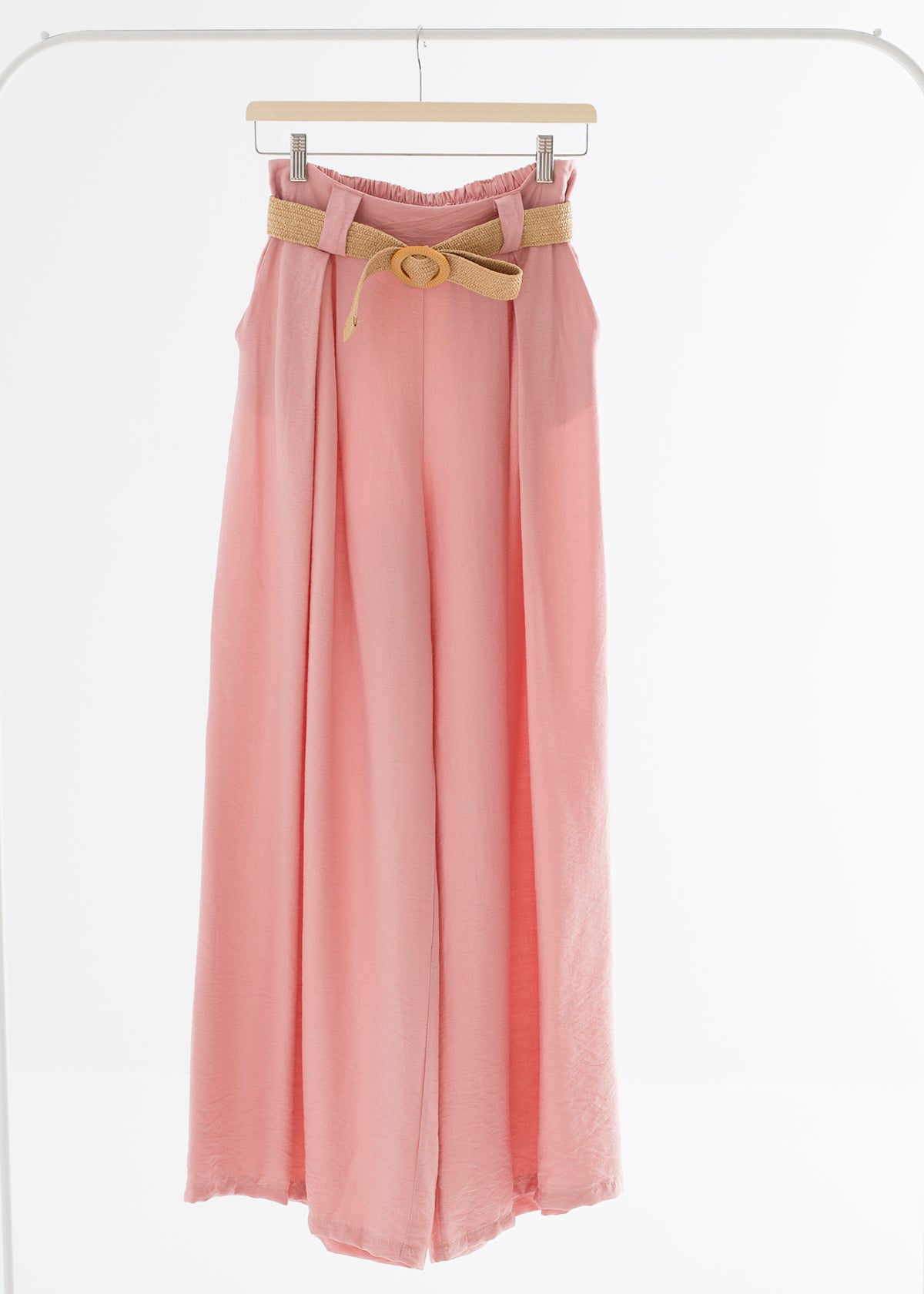 Pantalón fluido pinzas Pink Breeze