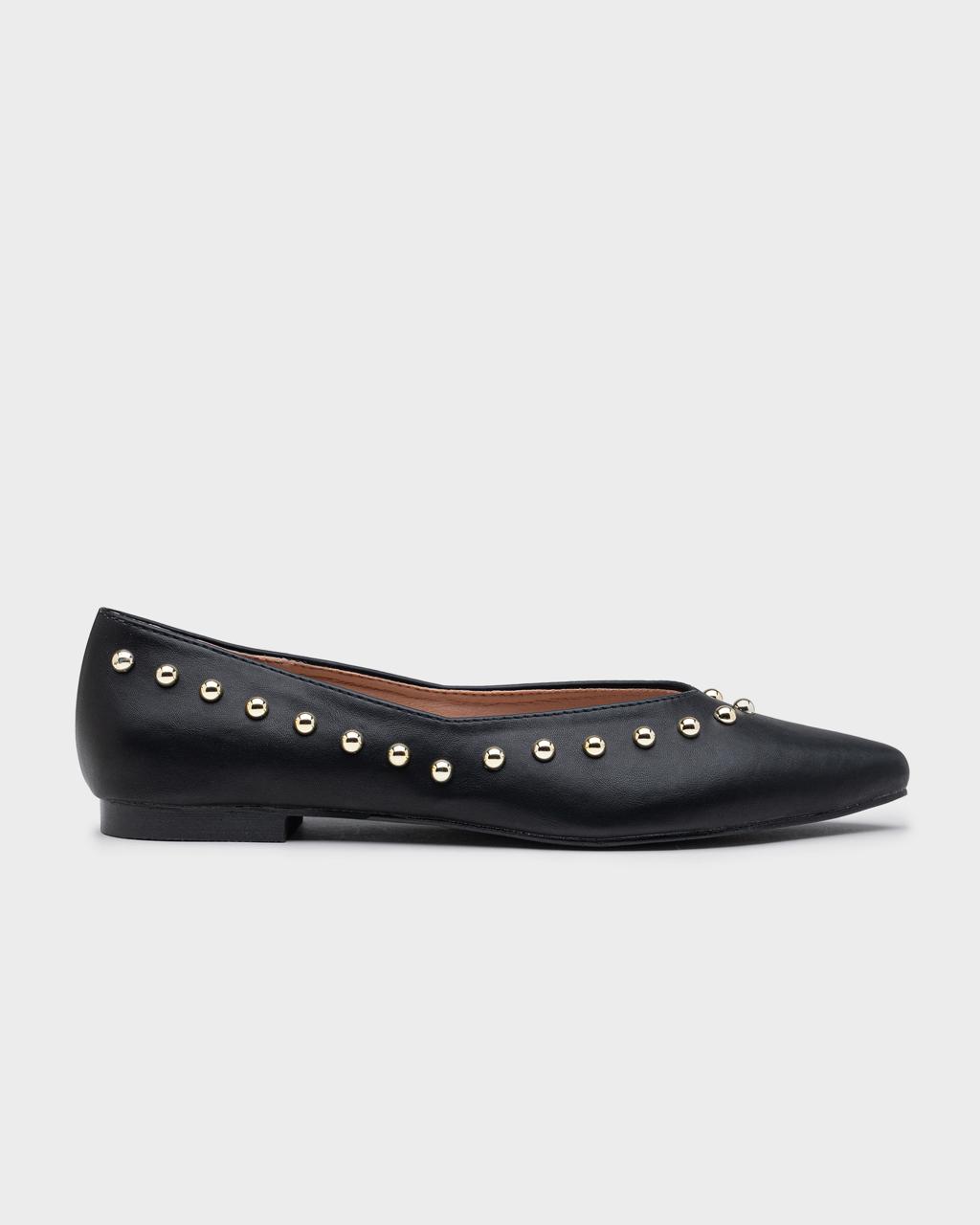 Bailarinas tachas negras Rock Chic