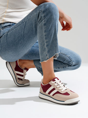 Deportivas Wine retro chic