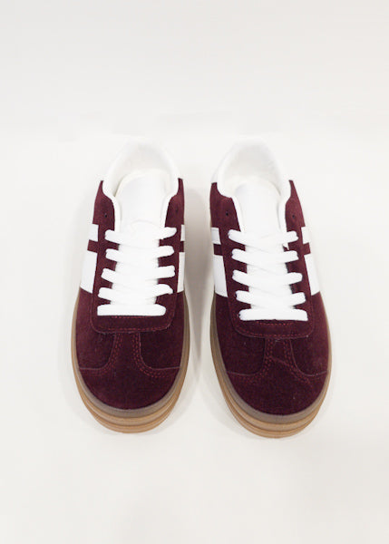 Deportivas Suede Burgundy