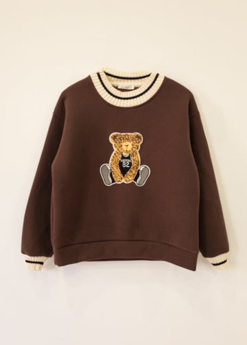 Sudadera marron Teddy