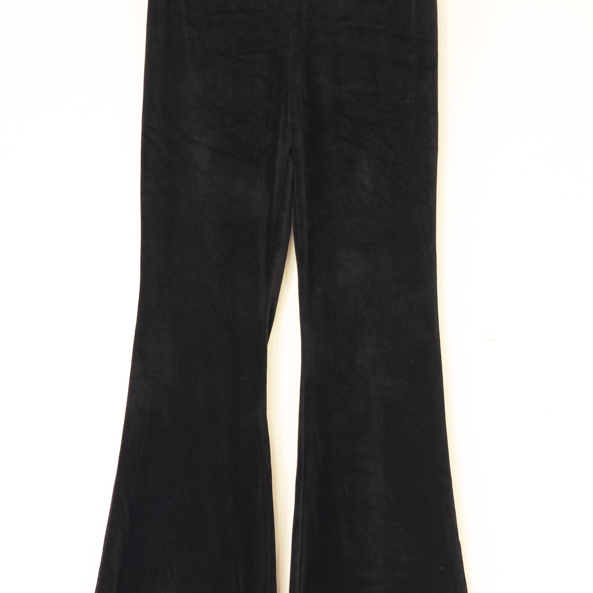 Leggins flare velvet negros Dalia