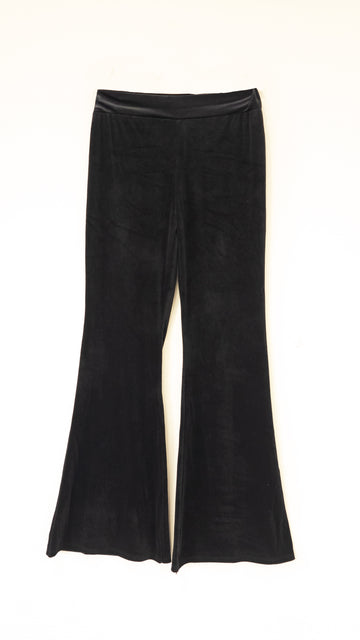 Leggins flare velvet negros Dalia