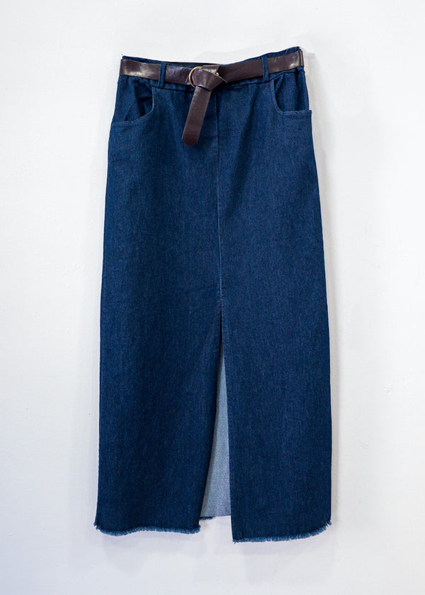 Yume denim midi skirt