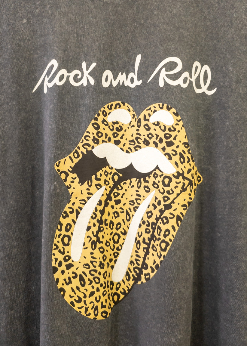 Camiseta print Rock