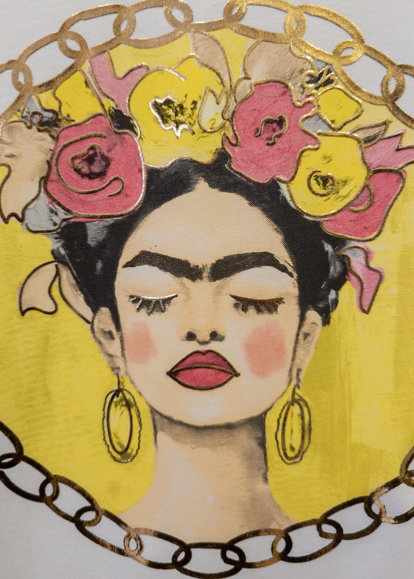 Camiseta amarilla Kahlo