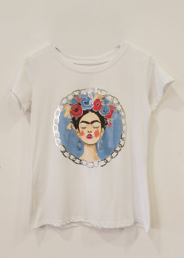 Camiseta azul Kahlo