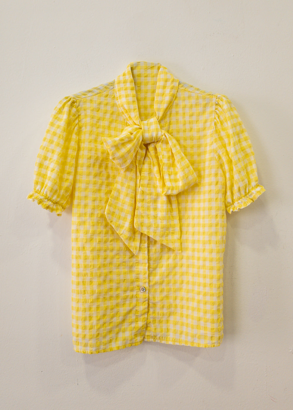 Camisa Vichy Amarilla Almería