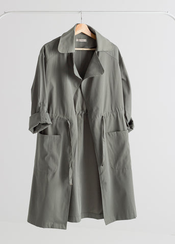 Green Breeze Trench Coat