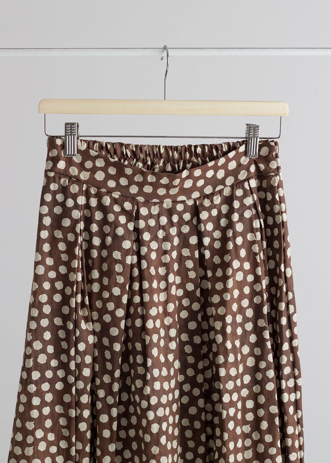 Falda midi Luna Choco