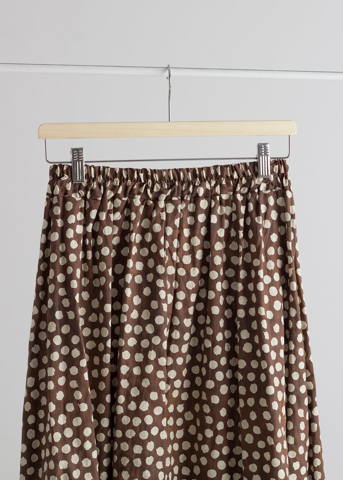 Falda midi Luna Choco