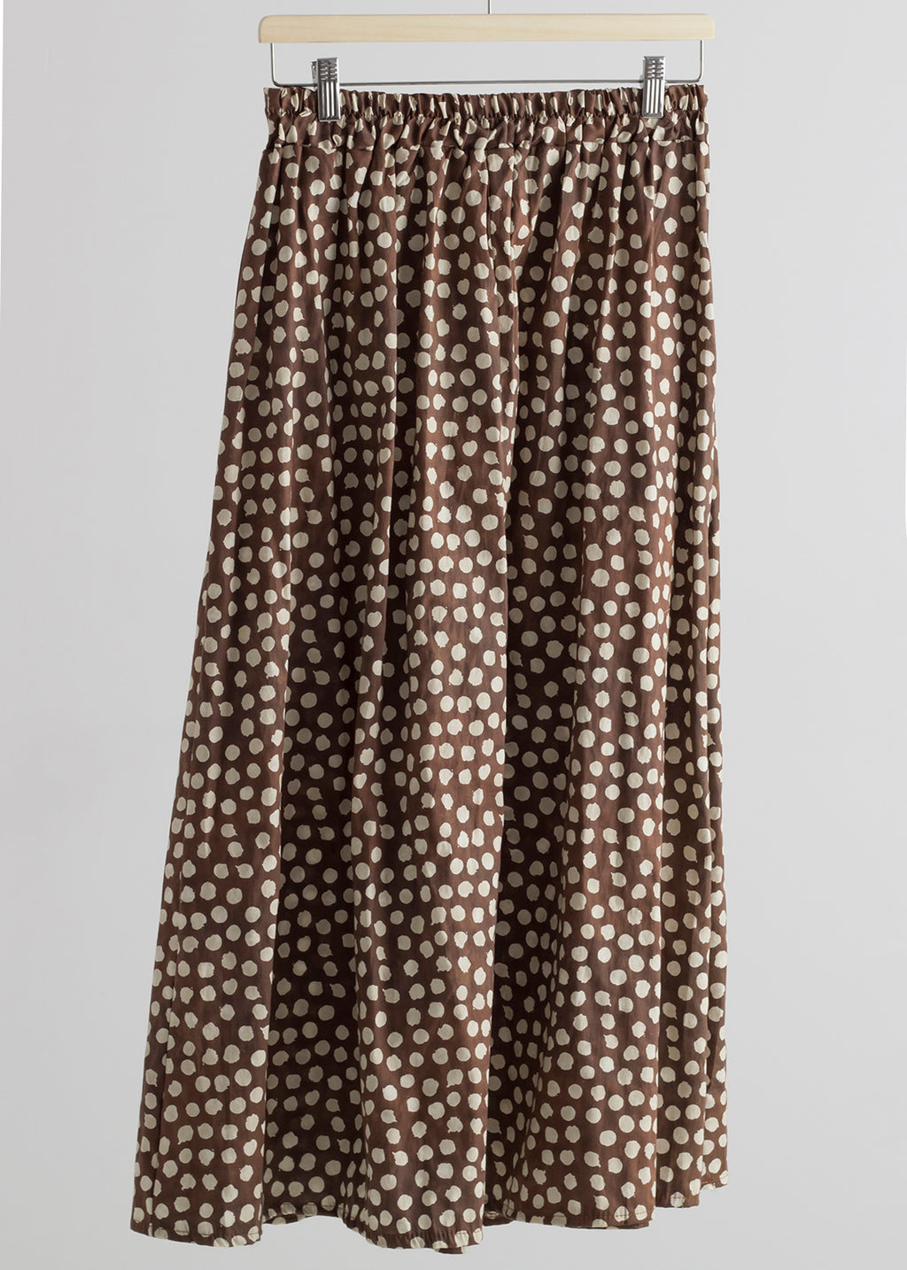 Falda midi Luna Choco