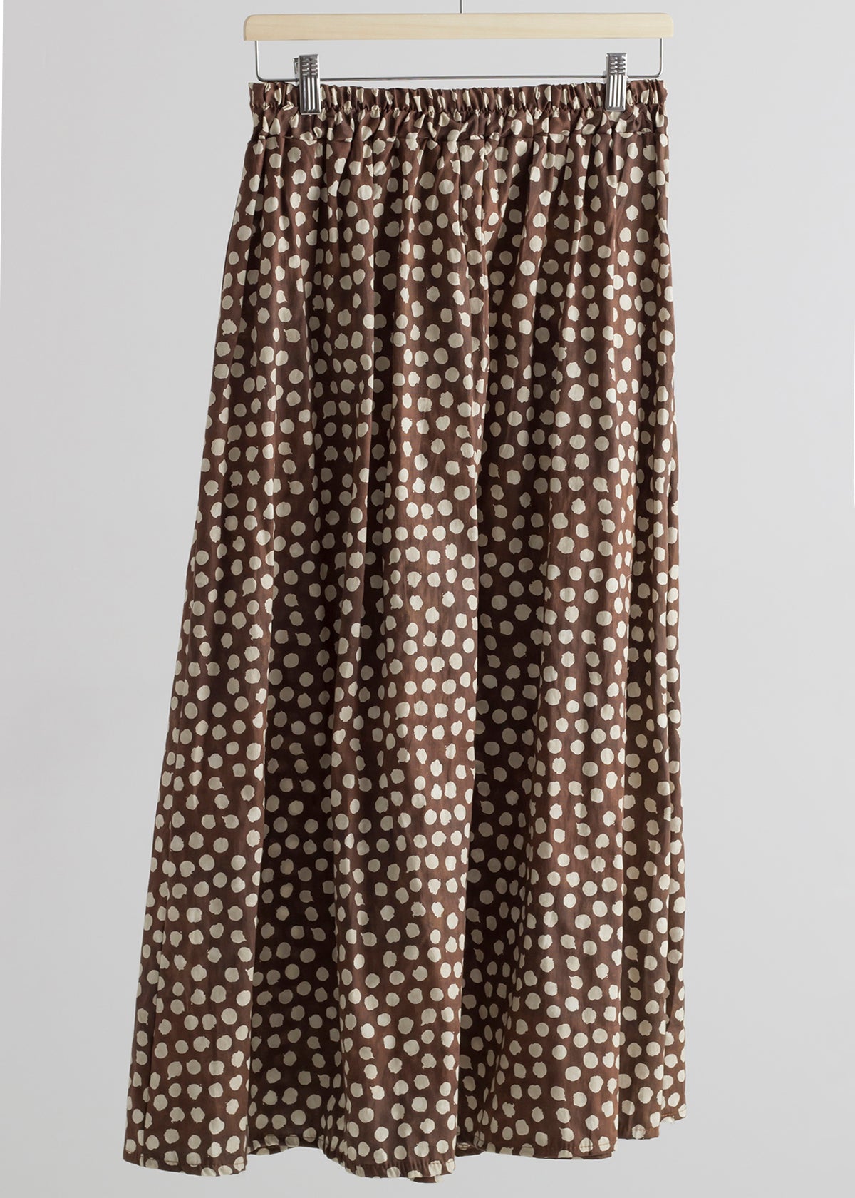 Falda midi Luna Choco