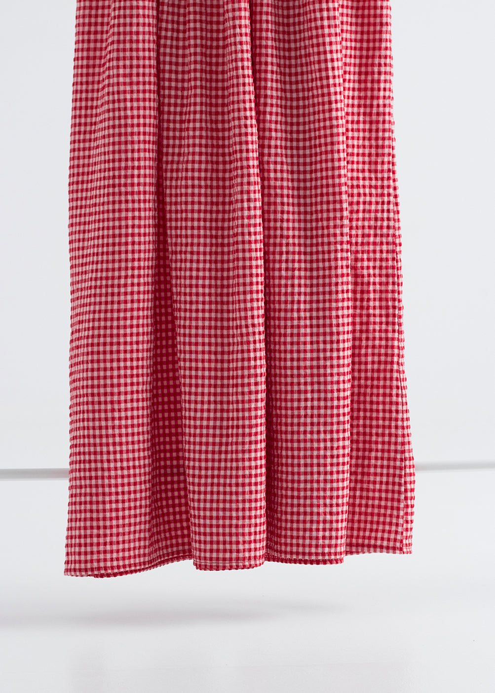 Vestido vichy largo rojo Amalia