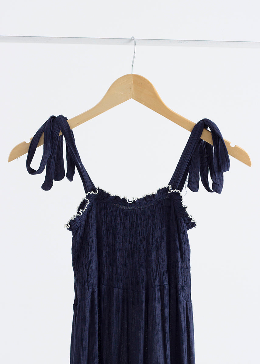 Vestido long Navy Chic