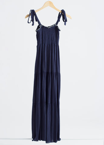Vestido long Navy Chic