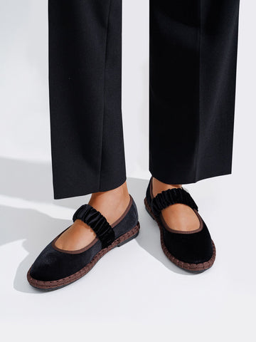 Burgundy Chic Ballerinas