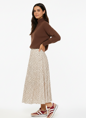 Falda midi Luna Vainilla