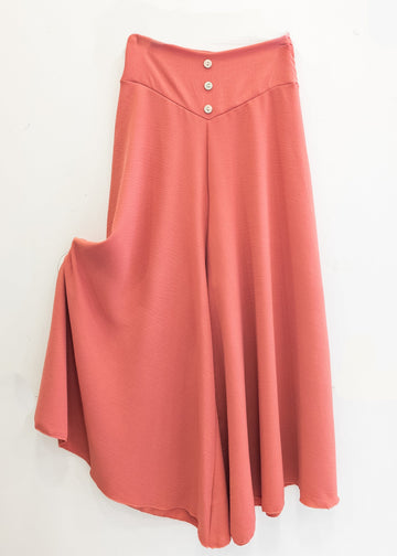 Falda pantalón coral Hakama