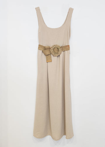 GIRL SHOP Única Vestido beige Luz