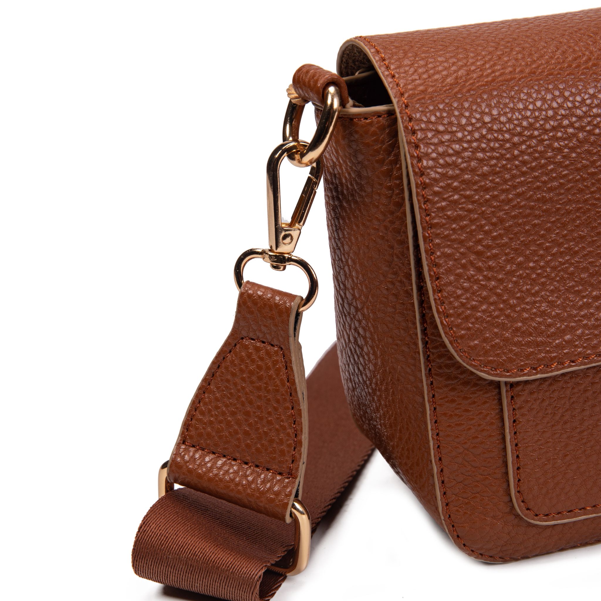 Bolso bandolera Buckle Brown