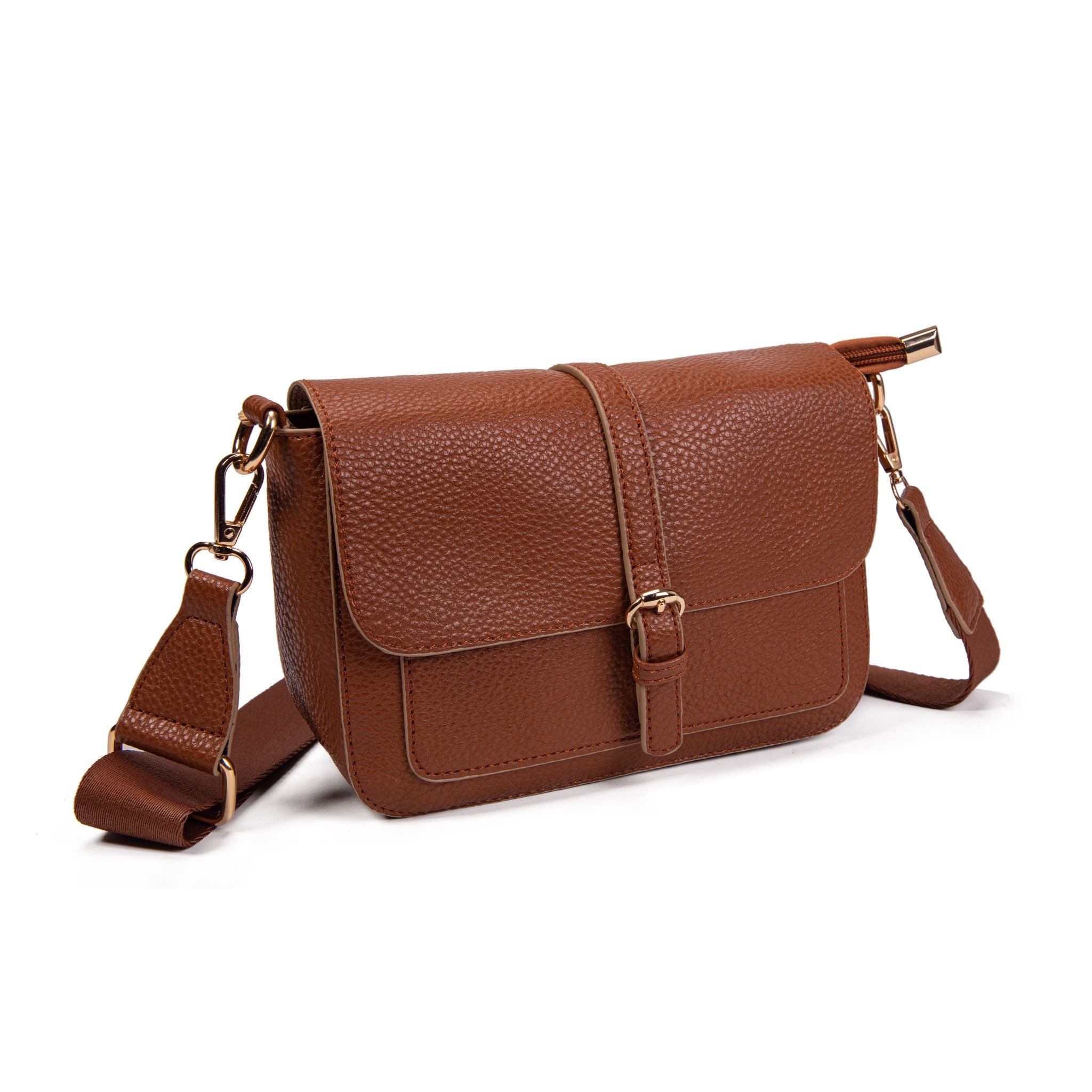 Bolso bandolera Buckle Brown