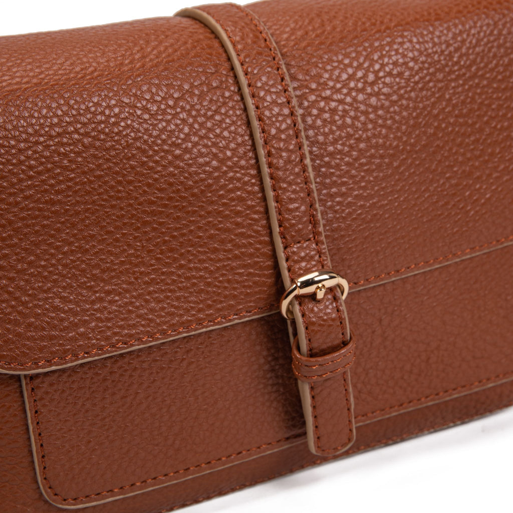 Bolso bandolera Buckle Brown