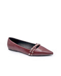 K-GUAPA Bailarinas Burgundy Chic