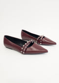 K-GUAPA Bailarinas Burgundy Chic