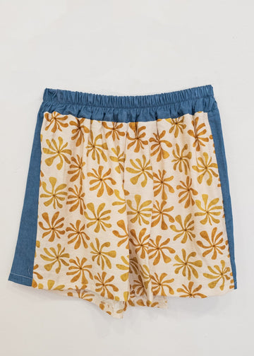 Bermudas floral Denim