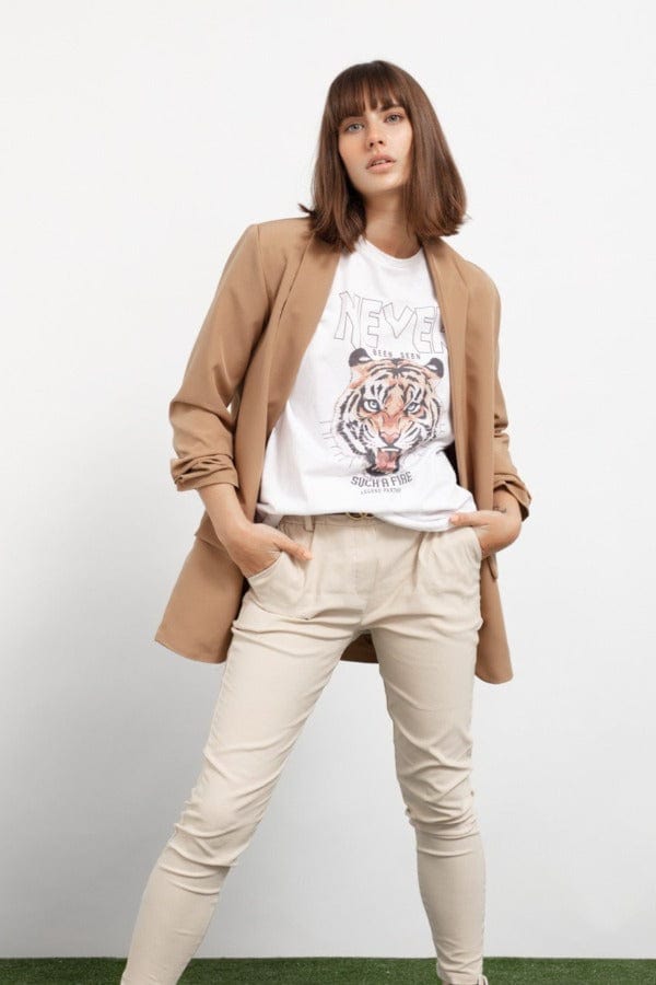 k-guapa Talla única Blazer camel Sáhara