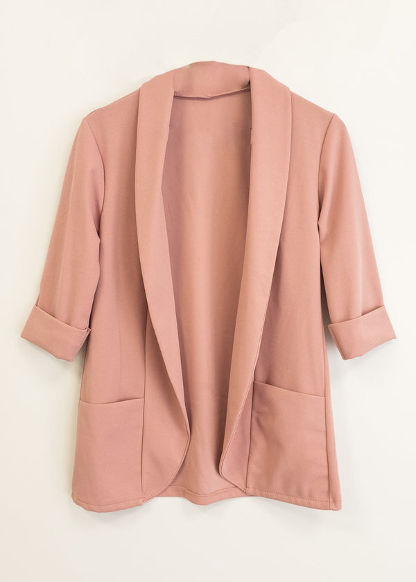 Blazer fluida rosa