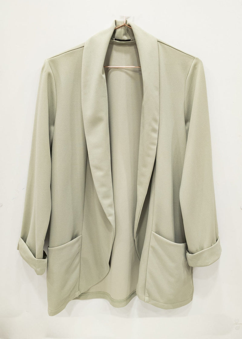 K-GUAPA Blazer fluida verde agua