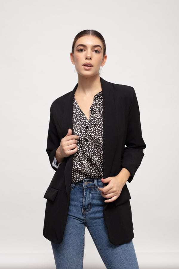 k-guapa Talla única Blazer negra Sáhara