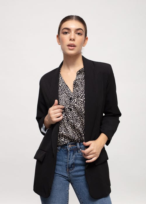 k-guapa Talla única Blazer negra Sáhara