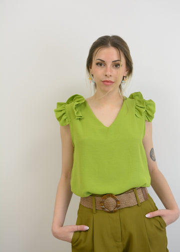 Blusa pistacho Basalto