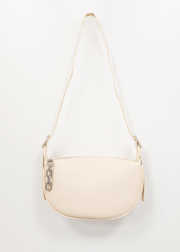 Dena beige half moon bag
