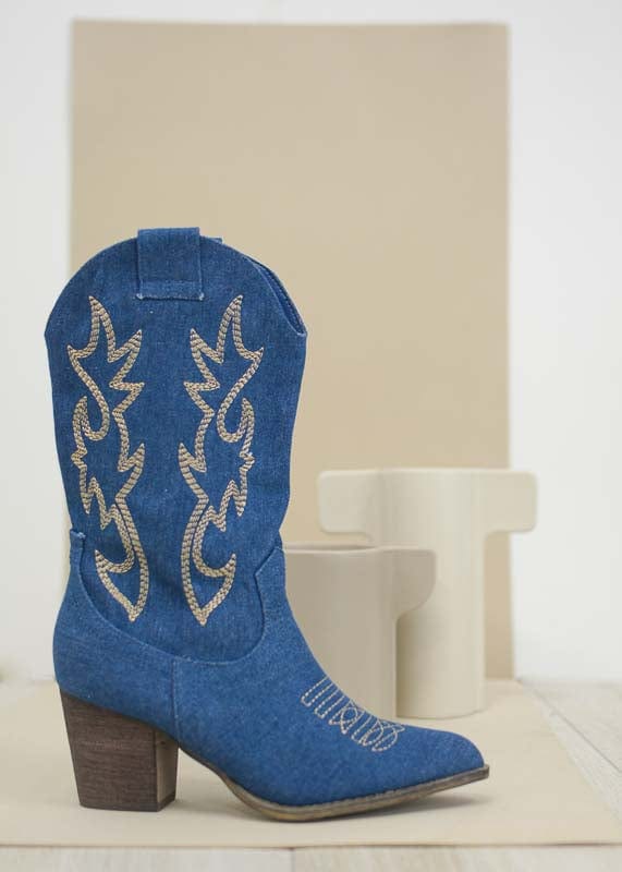 K-GUAPA 37 Botas cowboy denim Hana