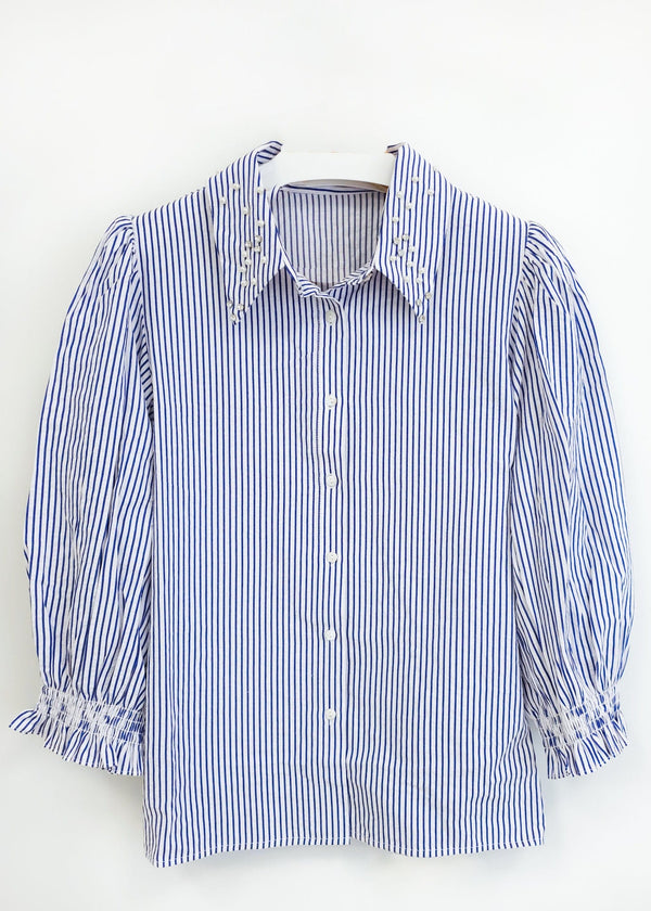 Camisa rayas y abalorios Sarcelle