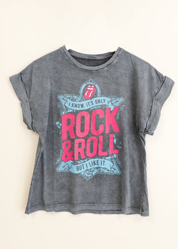 Camiseta Rock fucsia