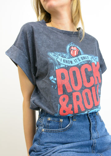 k-guapa Única Camiseta Rock rojo