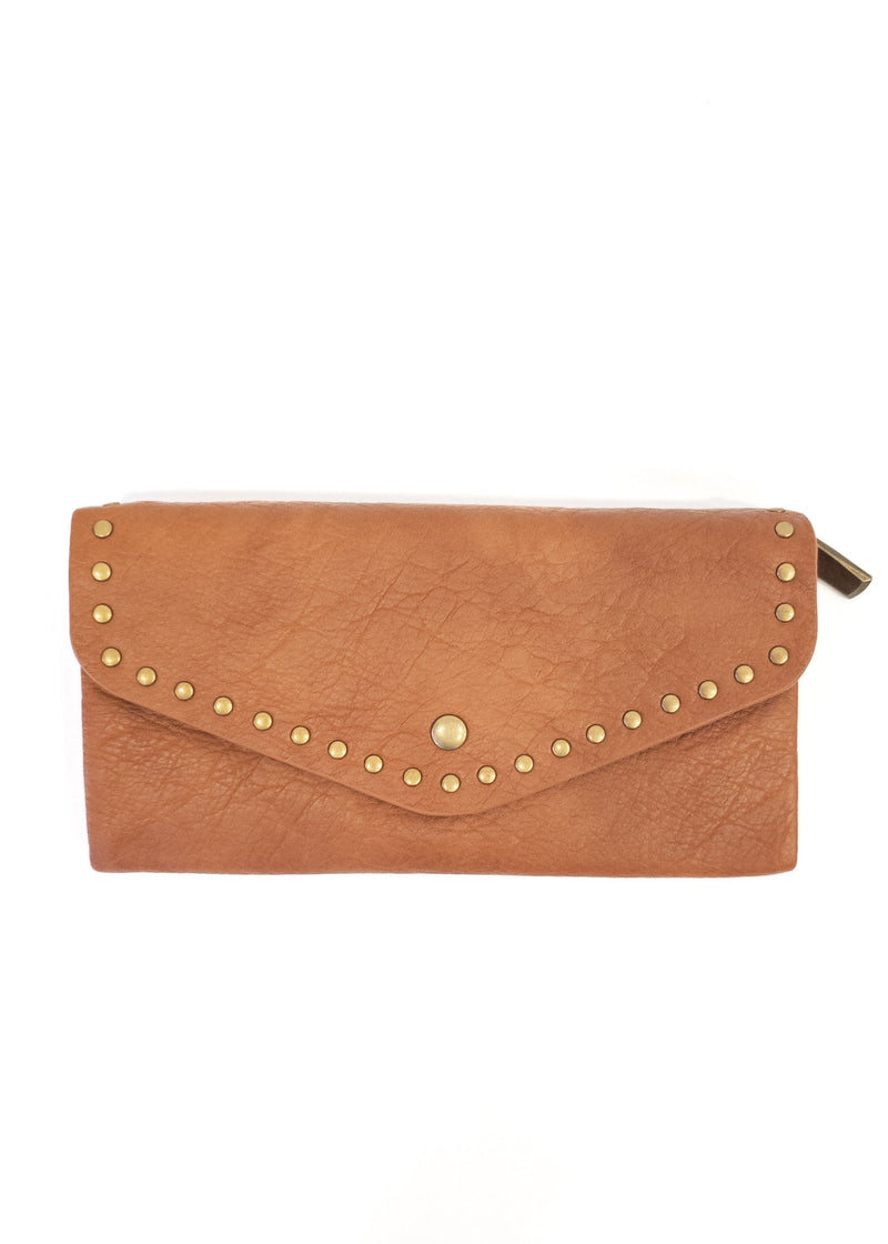 K-GUAPA Monedero camel Tachas