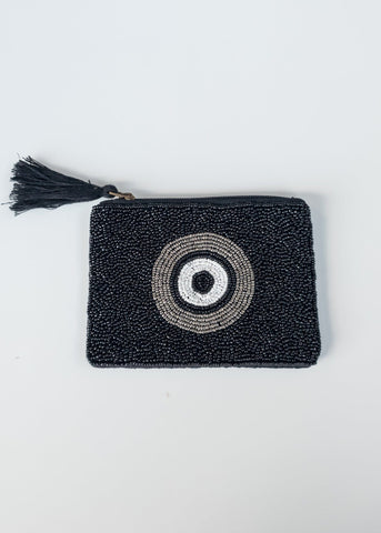 Monedero negro boho Chic