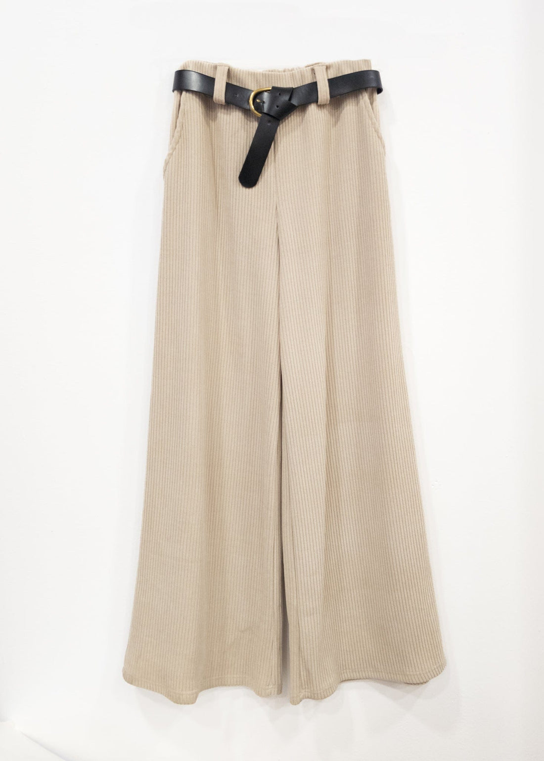 K-GUAPA Única Pantalon beige pana ancha Montain