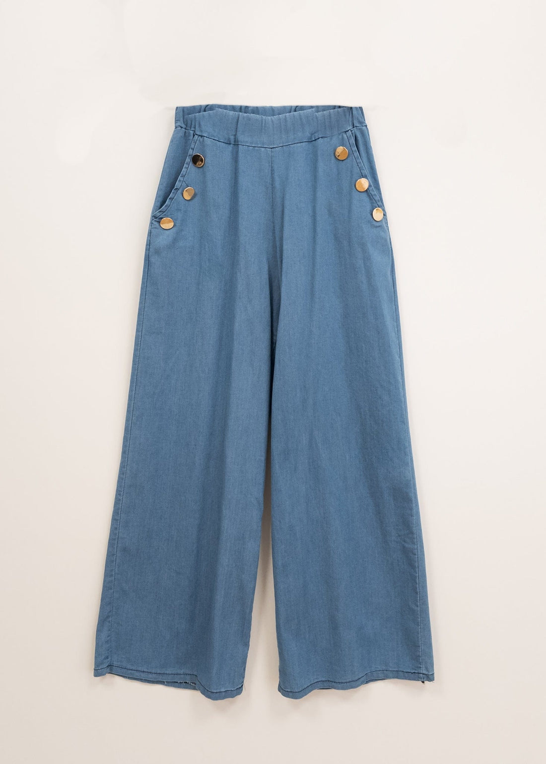 k-guapa Pantalón denim azul claro wide leg Clue