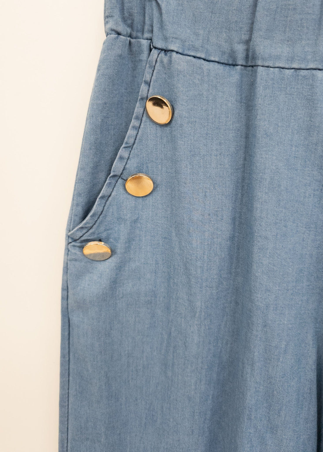 k-guapa Pantalón denim azul claro wide leg Clue