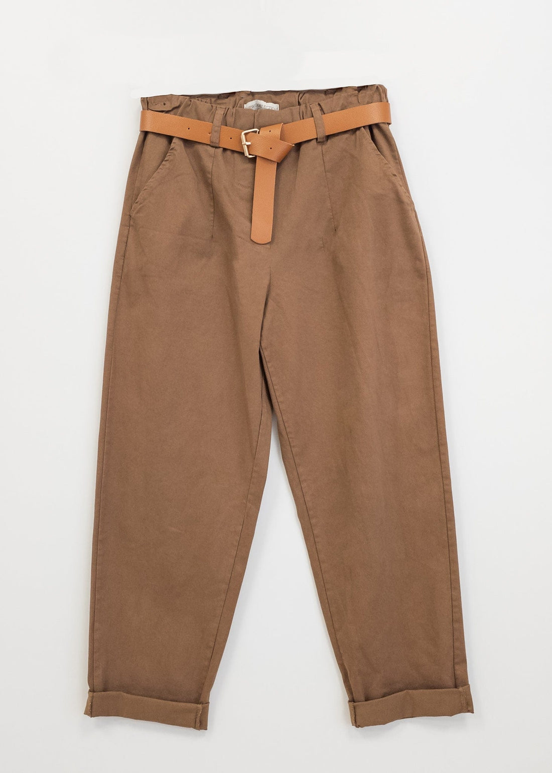 K-GUAPA Pantalón slouchy camel Mosa