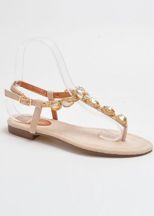 K-GUAPA Sandalias beige Joy Cristal